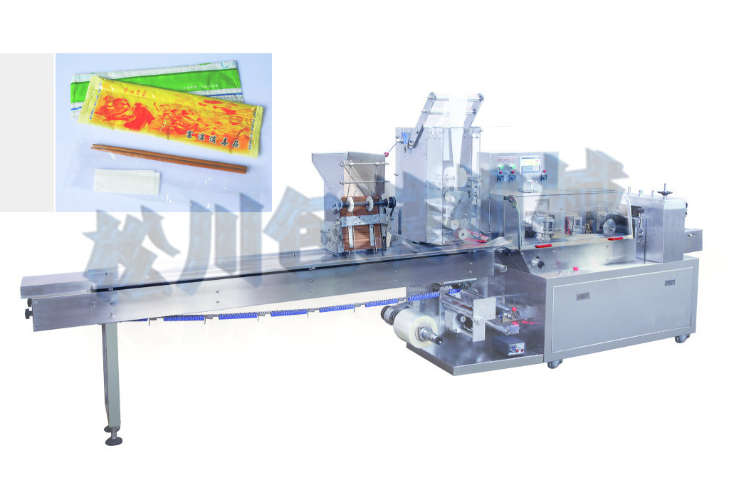 KD-260全自動濕巾，筷子組合枕式包裝機